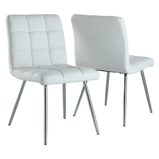 Set of 2 Metal Dining Chairs - EveryRoom image {4}