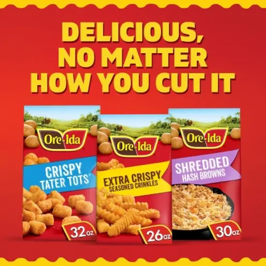 Ore-Ida Extra Crispy Gluten Free Frozen Seasoned Crinkles - 26oz image {8}