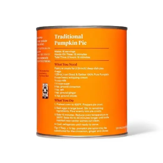 100% Pure Pumpkin - 29oz - Good & Gather&trade; image {2}