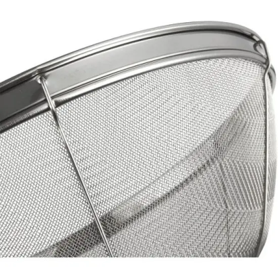 [Juvale] Juvale Large Fine Mesh Pasta Strainer, Metal Colander for Rice, Quinoa, Yogurt, 11 x 4 In image {6}