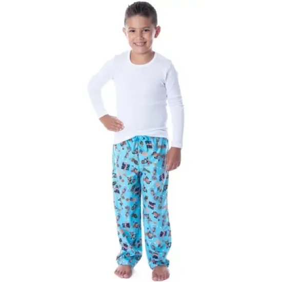 Space Jam A New Legacy Boys' Allover Character Loungewear Pajama Pants Blue image {2}