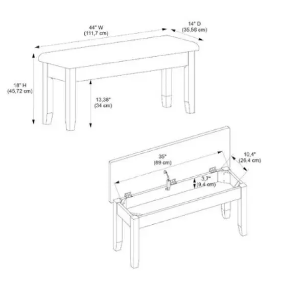Emma Storage Bench - Powell Company image {13}
