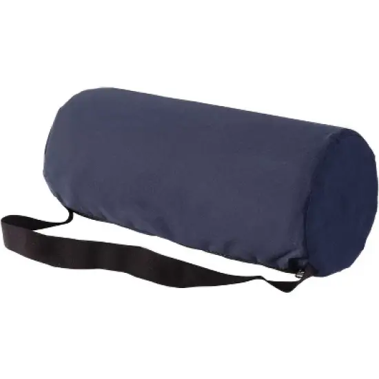 DMI Lumbar Roll Back Support Cushion Pillow - Foam Lumbar Cushion with Cover and Strap, Navy image {4}