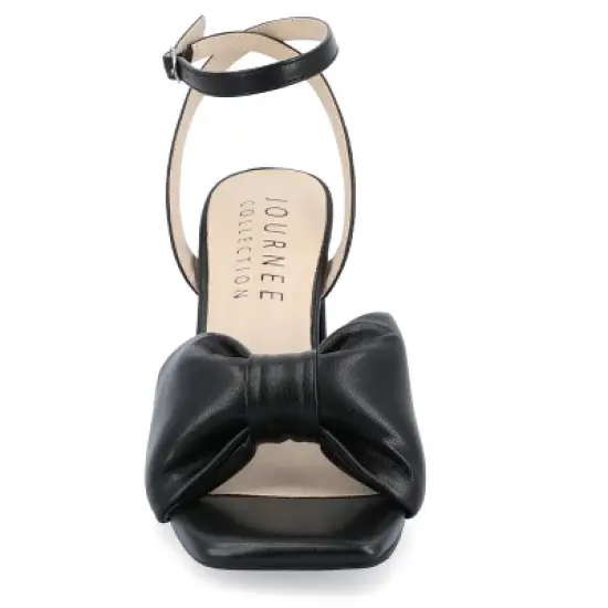 Journee Collection Womens Lottey Tru Comfort Foam Mid Heel Ankle Strap Sandals image {5}