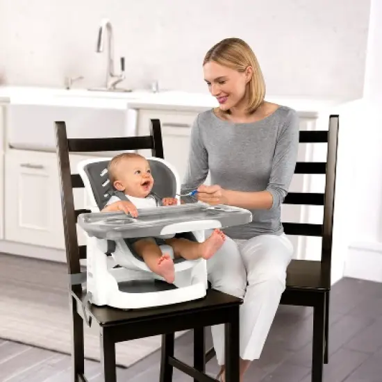 Ingenuity SmartClean ChairMate Toddler Booster Seat- Slate image {3}