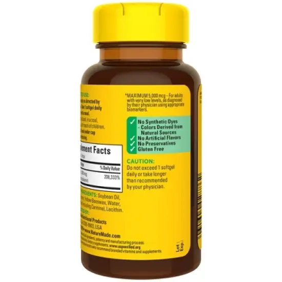 Nature Made Maximum Strength Vitamin B12 5000 mcg Softgels - 60ct image {8}