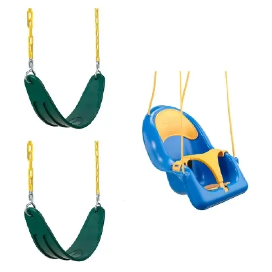 Swing-N-Slide Two Extreme Duty Swing Seats with a Comfy-N-Secure Toddler Coaster Swing image {7}