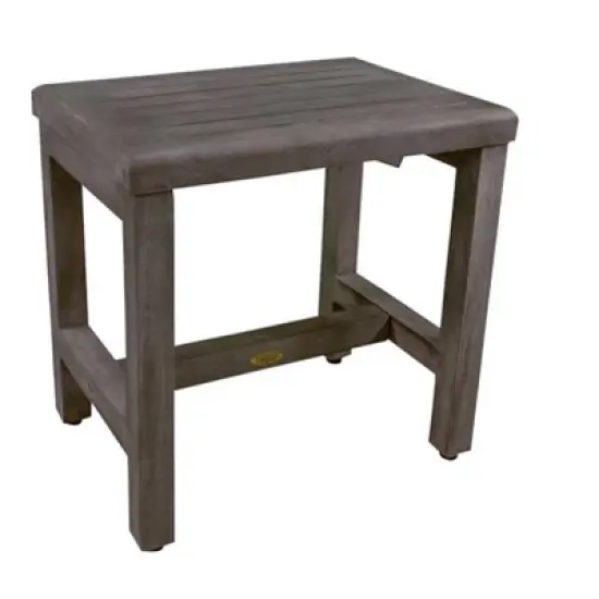 CoastalVogue&reg; Eleganto&reg; 18" Wide Shower Bench in Antique Gray Finish image {1}