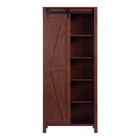 72" Arbolada Sliding Door Bookcase - HOMES: Inside + Out image {8}