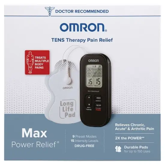 Omron&reg; Max Power Relief&reg; TENS Device in Black image {9}