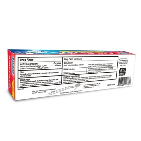 Lucky Super Soft, Anti-Cavity Toothpaste with Toothbrush 6.4 Oz, 2 Count, CASE OF 24 image {1}