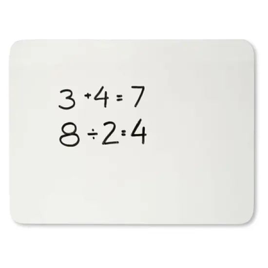 6pk 9" x 12" Dry Erase Boards 2-Sided Lined/Plain - Charles Leonard image {3}