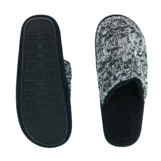 Polar Extreme Men's Knit High Pile Fleece Lined Slippers image {2}