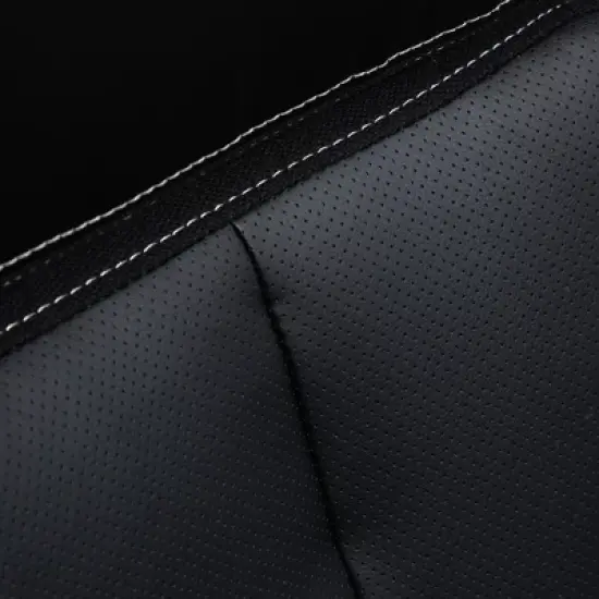 Vinsetto High Back Ergonomic Home Office Chair, PU Leather Swivel Chair with Adjustable Height, Lumbar Support and Padded Armrests, Black image {5}