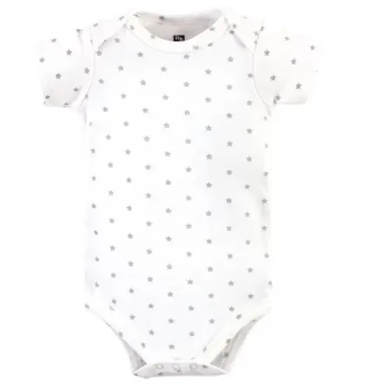 Hudson Baby Cotton Bodysuits 5pk, Prints Modern Elephant image {5}