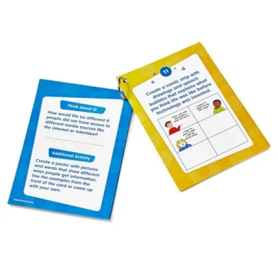 Hand2Mind Hands-On Digital Citizenship Beginner Task Cards: Educational Prop for K-2, Includes 18 Plastic Pieces image {1}