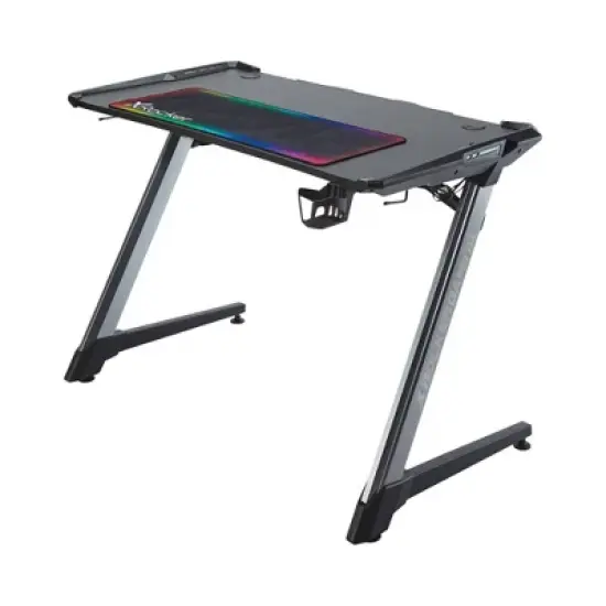 Lynx LED Gaming Desk Black - X Rocker image {3}