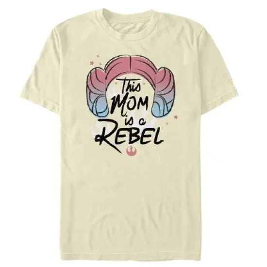 Men's Star Wars Mother's Day Leia Rebel Mom T-Shirt image {2}
