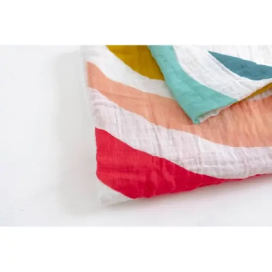 Clementine Kids Rainbow Print Swaddle Wrap image {3}