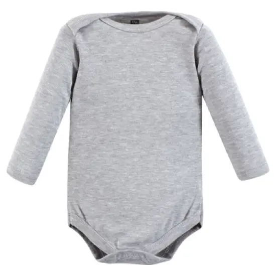 Hudson Baby Unisex Baby Cotton Long-Sleeve Bodysuits, Sports Stripes image {5}