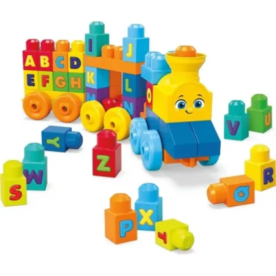 MEGA BLOKS ABC Musical Train Building Set - 50pcs image {4}