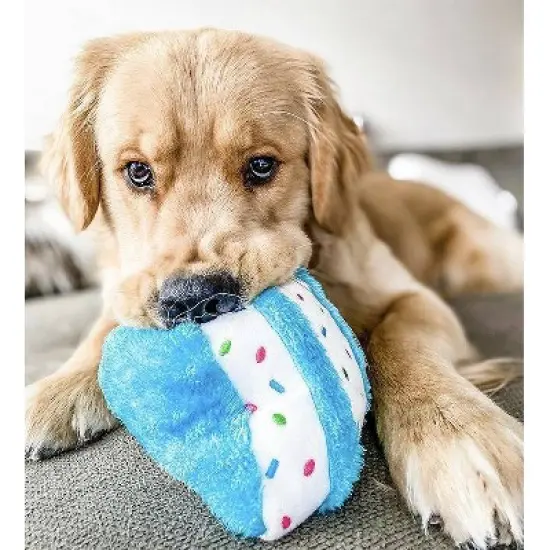 ZippyPaws Birthday Cake Dog Toy image {2}