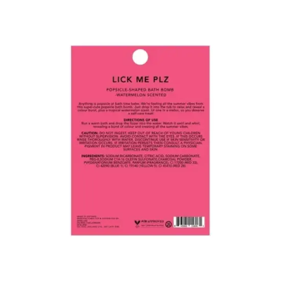 Holler and Glow Lick Me Plz Lolly Bath Bomb - 4.23oz image {1}