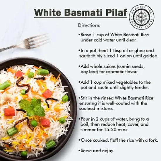 PRIDE OF INDIA White Basmati Rice image {4}