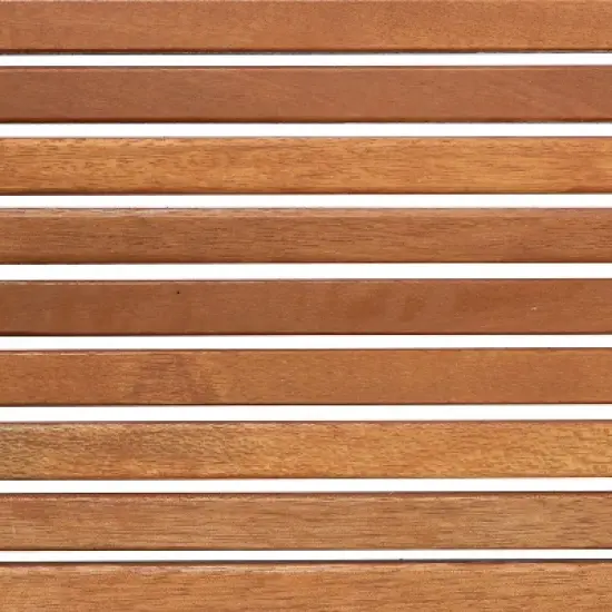 Sunnydaze Meranti Wood Outdoor Nesting Side Tables - Brown - 2pc image {3}