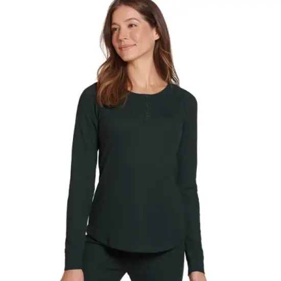 Jockey Women's Long Sleeve Waffle Henley image {6}
