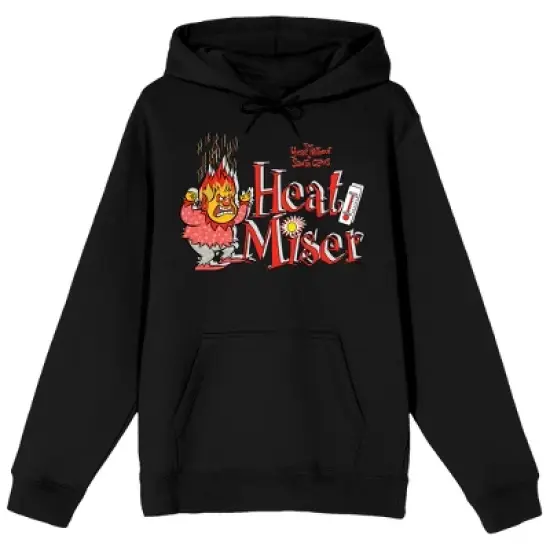 The Year Without Santa Claus Heat Miser Character Men's Black Graphic Hoodie image {7}