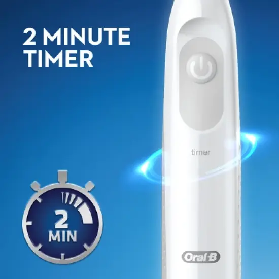 Oral-B Pro 100 3D White Brilliance Whitening Battery Toothbrush - White image {7}