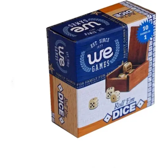 WE Games Wooden Dice Box and 8 Wooden Dice image {2}