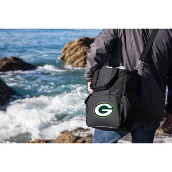 NFL Green Bay Packers Activo Cooler Tote by Picnic Time Black - 11.09qt image {1}