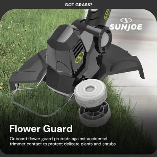 Sun Joe 24V 12 Inch Multi-Angle Head Cordless Dual Line String Trimmer with Auto-Feed Spool, for Trimming Grass & Edging Flowerbeds, 24V-ST14-CT image {4}
