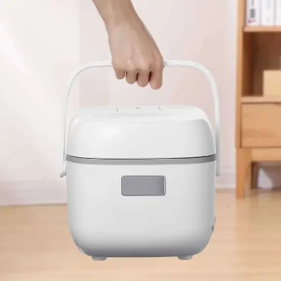 Toshiba Rice Cooker (3 Cups Uncooked, 6 Cups Cooked) with Fuzzy Logic Technology, White image {2}