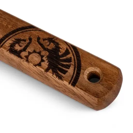 Petromax Kitchen or Campfire Serving Ladle with Spout, Durable Stainless Steel and Wooden Handle, Large 3.4 fl oz image {3}