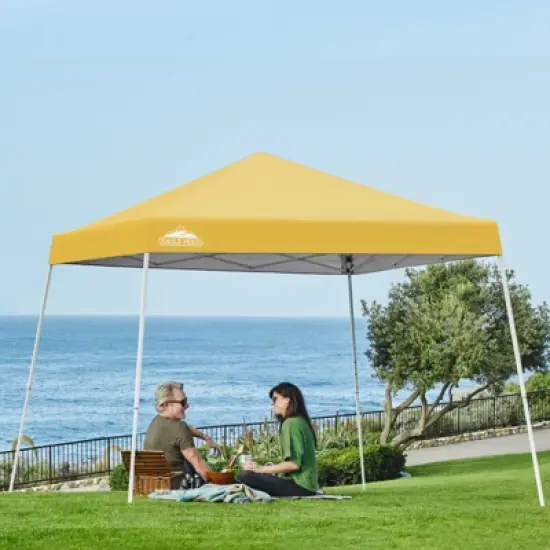 EAGLE PEAK Slant Leg Pop-up Canopy Tent Easy One Person Setup Instant Outdoor Beach Canopy Folding Portable Sports Shelter image {47}