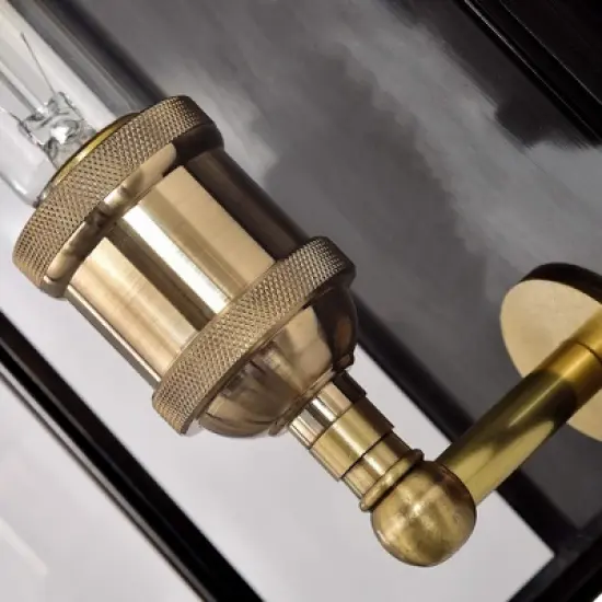 C Cattleya Dark Bronze Outdoor Wall Lantern with Tempered Clear Glass Shade, Anti-Rust image {3}