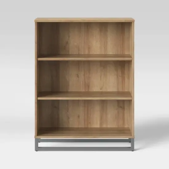 Mixed Material 3 Shelf Bookcase - Room Essentials&trade; image {4}