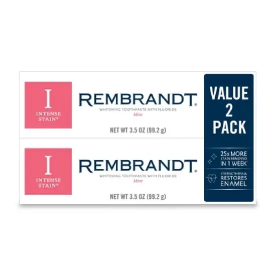 Rembrandt Intense Stain Whitening Toothpaste - Mint image {7}