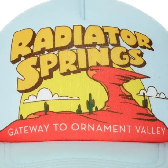 Disney Pixar Cars Disney Radiator Springs light Blue Trucker Hat image {6}