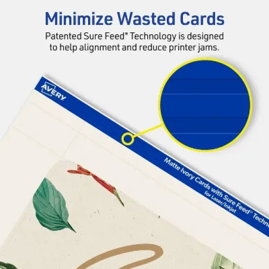 Avery Printable Cards with Rounded Corners, 4" x 6", Matte Ivory, 20ct image {3}