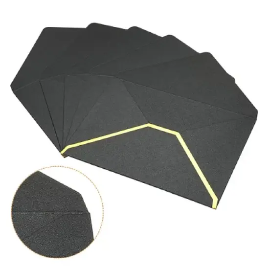 Unique Bargains Wedding Birthday Luxury Style V Flap Invitation Envelopes 7 x 5'' 20 Pcs image {3}