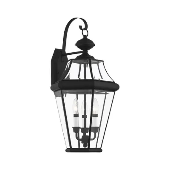 Livex Lighting Georgetown 3 - Light Wall Light in  Black image {2}
