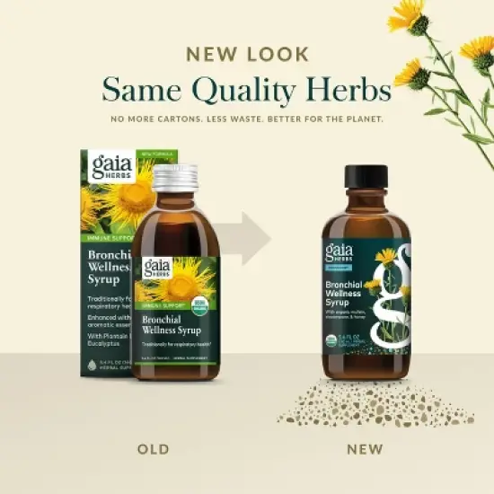 Gaia Herbs Bronchial Wellness Syrup - Immune Support to Help Maintain Lung Health and Help Provide Comfort for Occasional Sore Throat - 5.4 Fl Oz image {5}