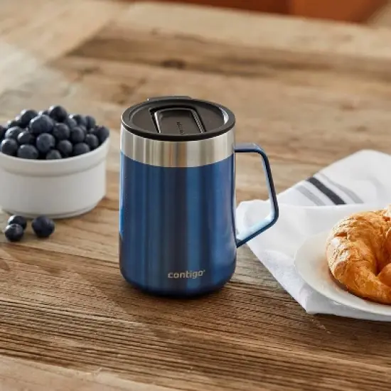 Contigo 14oz Stainless Steel Vacuum-Insulated Mug with Handle image {10}