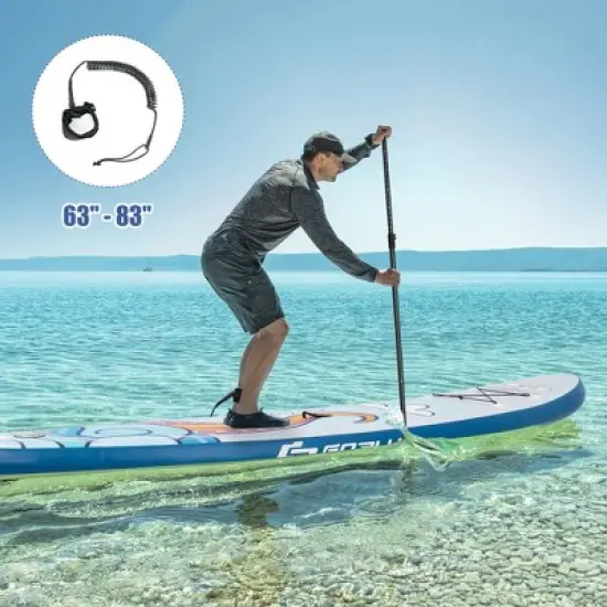 Costway Inflatable Stand Up Paddle Board Surfboard W/Aluminum Paddle Pump image {1}