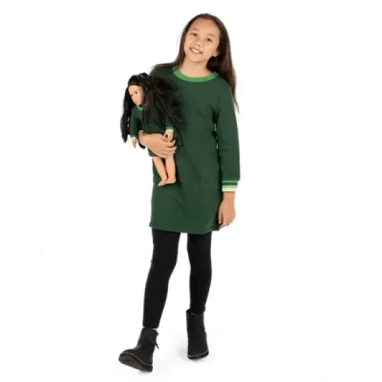 Leveret Girls and Doll Matching Sweatshirt Tunic Dress image {6}