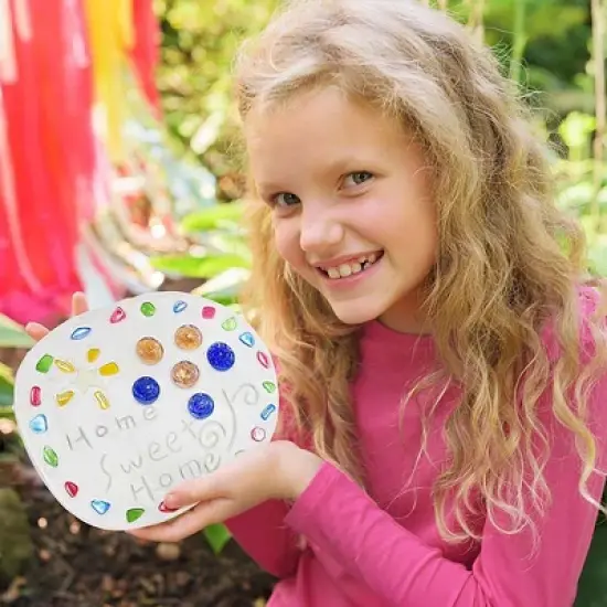 4M: Make Your Garden: Stepping Stone - DIY Ceramic Yard Decor Kit, Arts & Craft image {7}